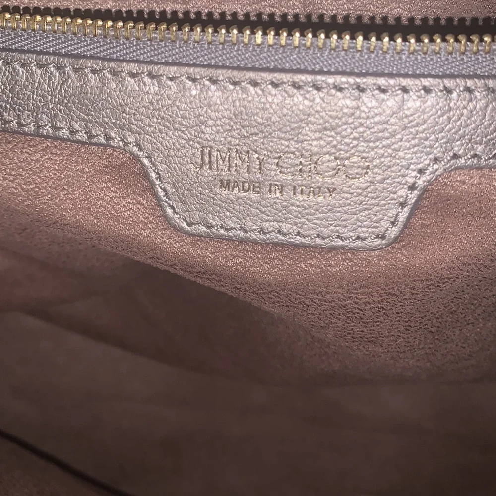 Jimmy Choo tote shoulder bag leather and stars in metal